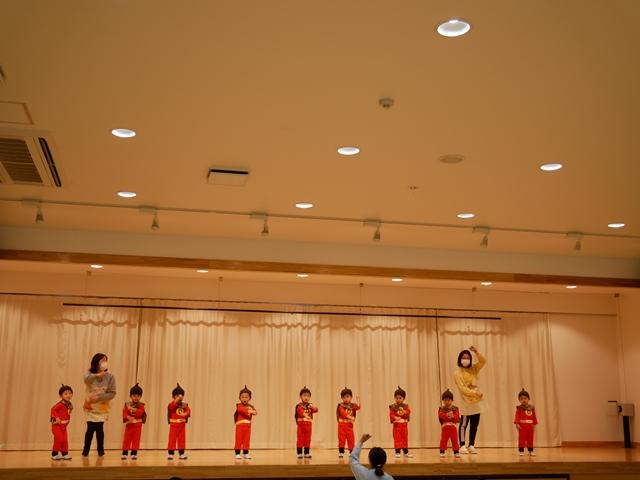 1/28(木) おゆうぎ会 3部予行を行いました。