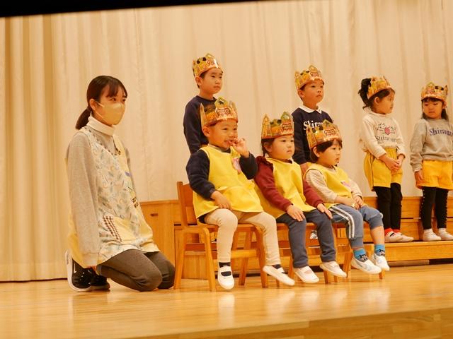 1/16(月) 1月生まれさんの誕生会がありました。